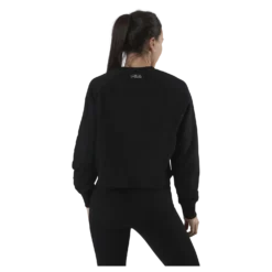 Jamina Cropped Crew Sweat Black