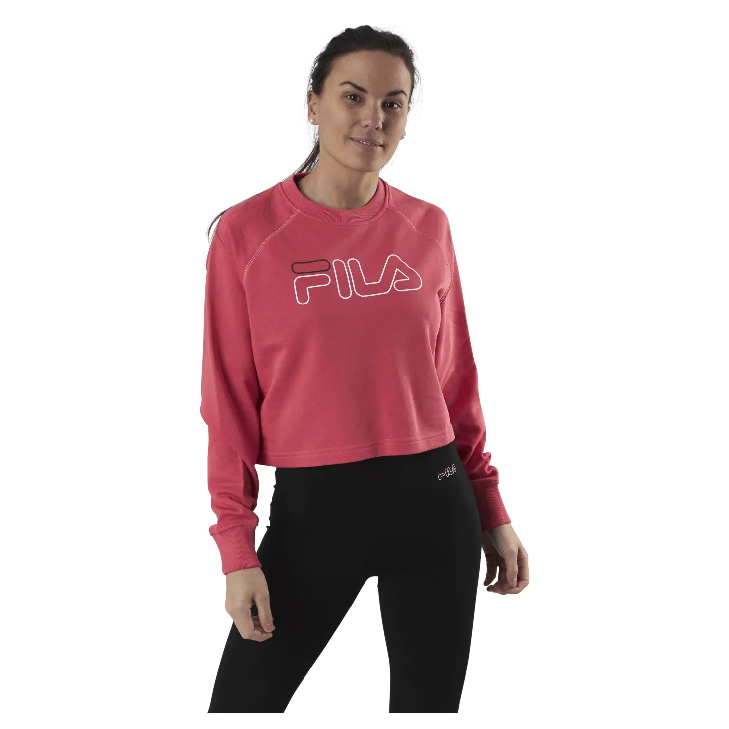 Jamina Cropped Crew Sweat Pink