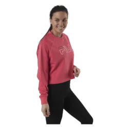 Jamina Cropped Crew Sweat Pink
