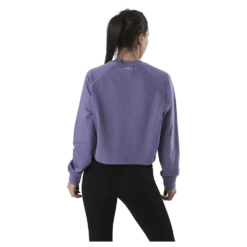 Jamina Cropped Crew Sweat Purple