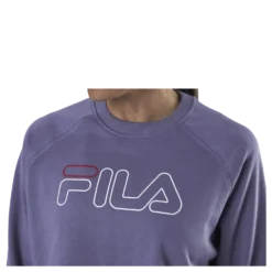 Jamina Cropped Crew Sweat Purple