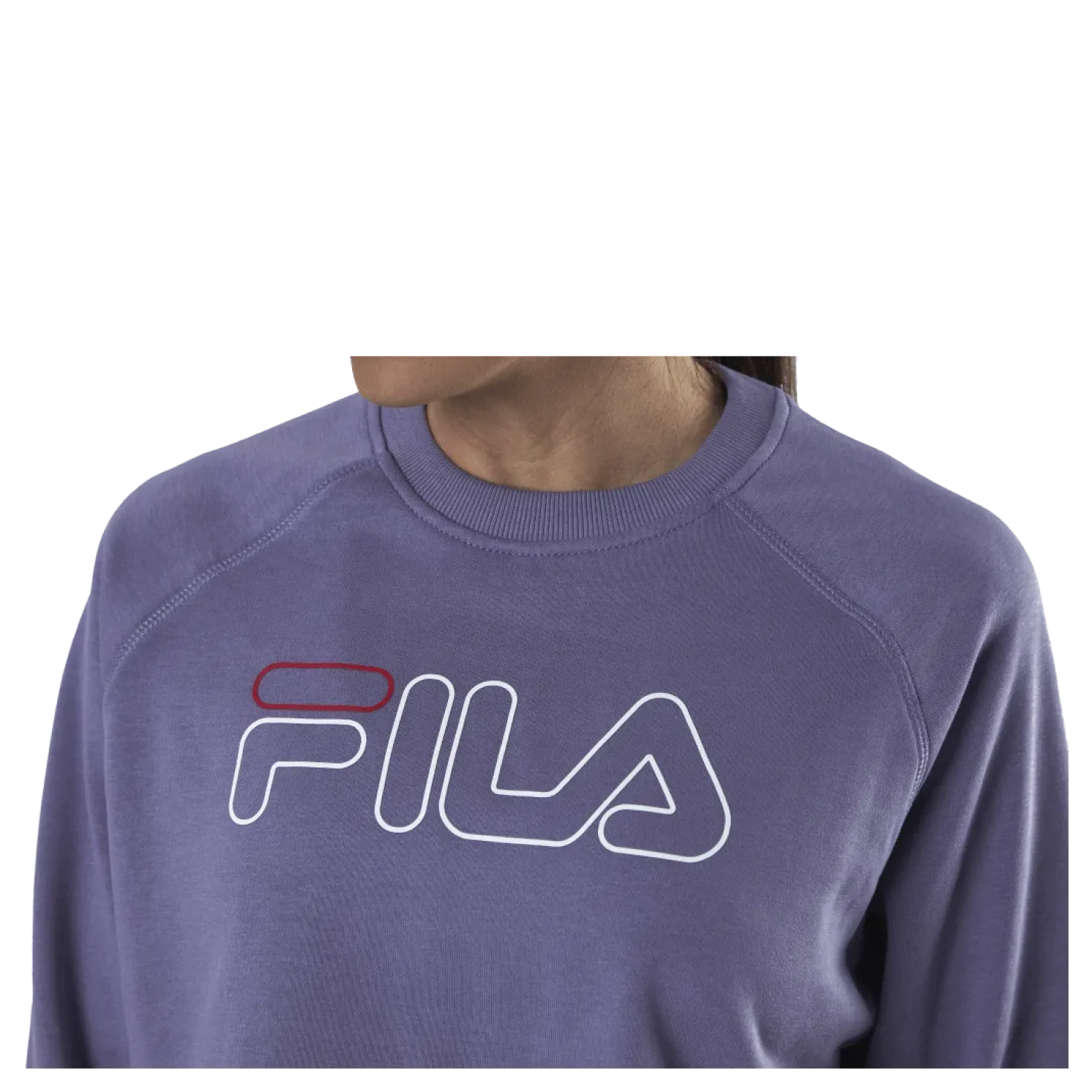 Jamina Cropped Crew Sweat Purple