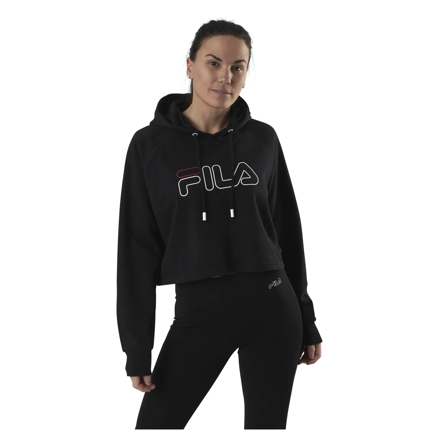 Jana Cropped Hoody Black