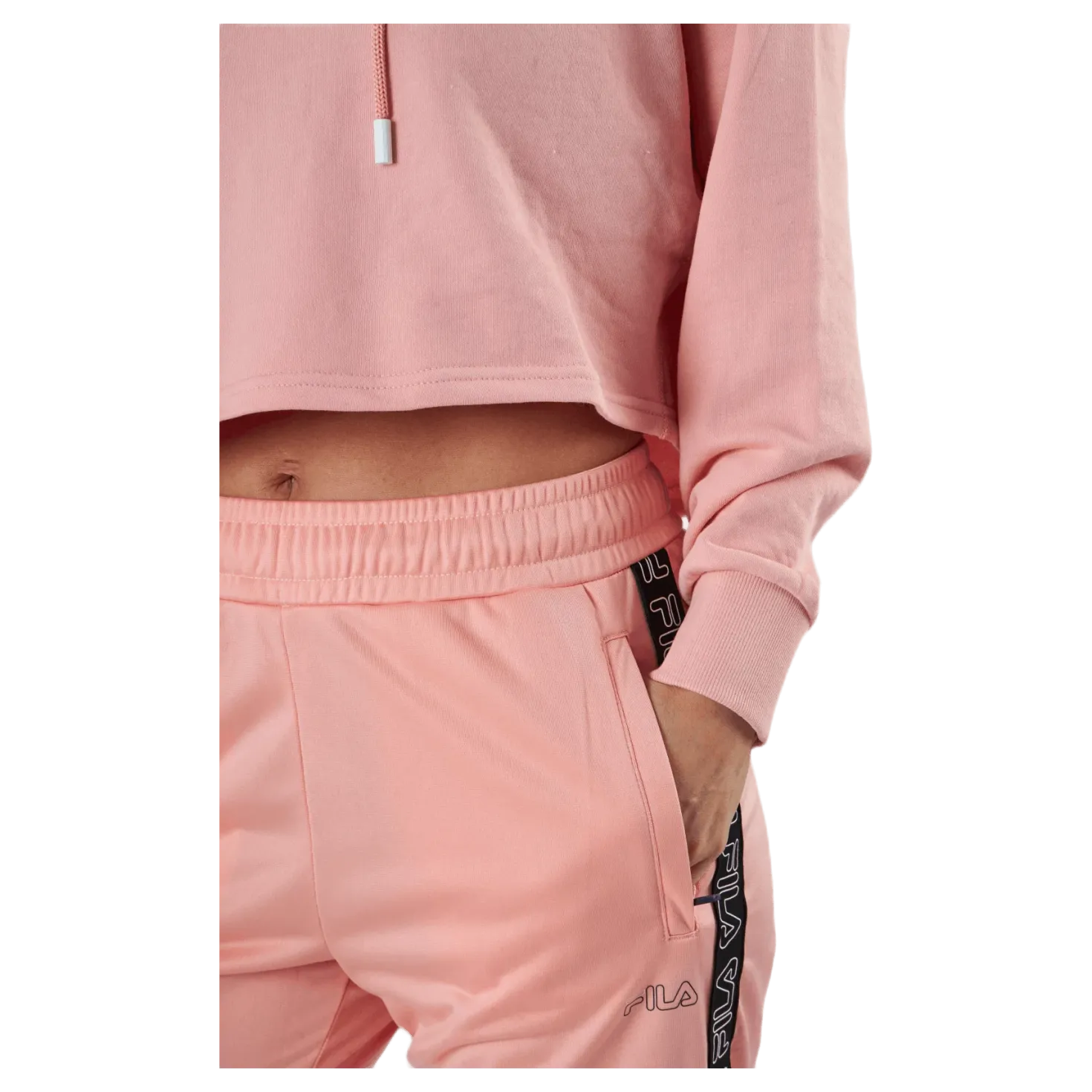 Jana Cropped Hoody Pink