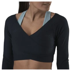 Jana Ls Train Crop Top Blue
