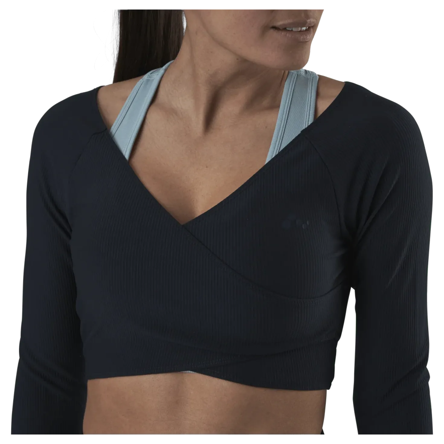 Jana Ls Train Crop Top Blue