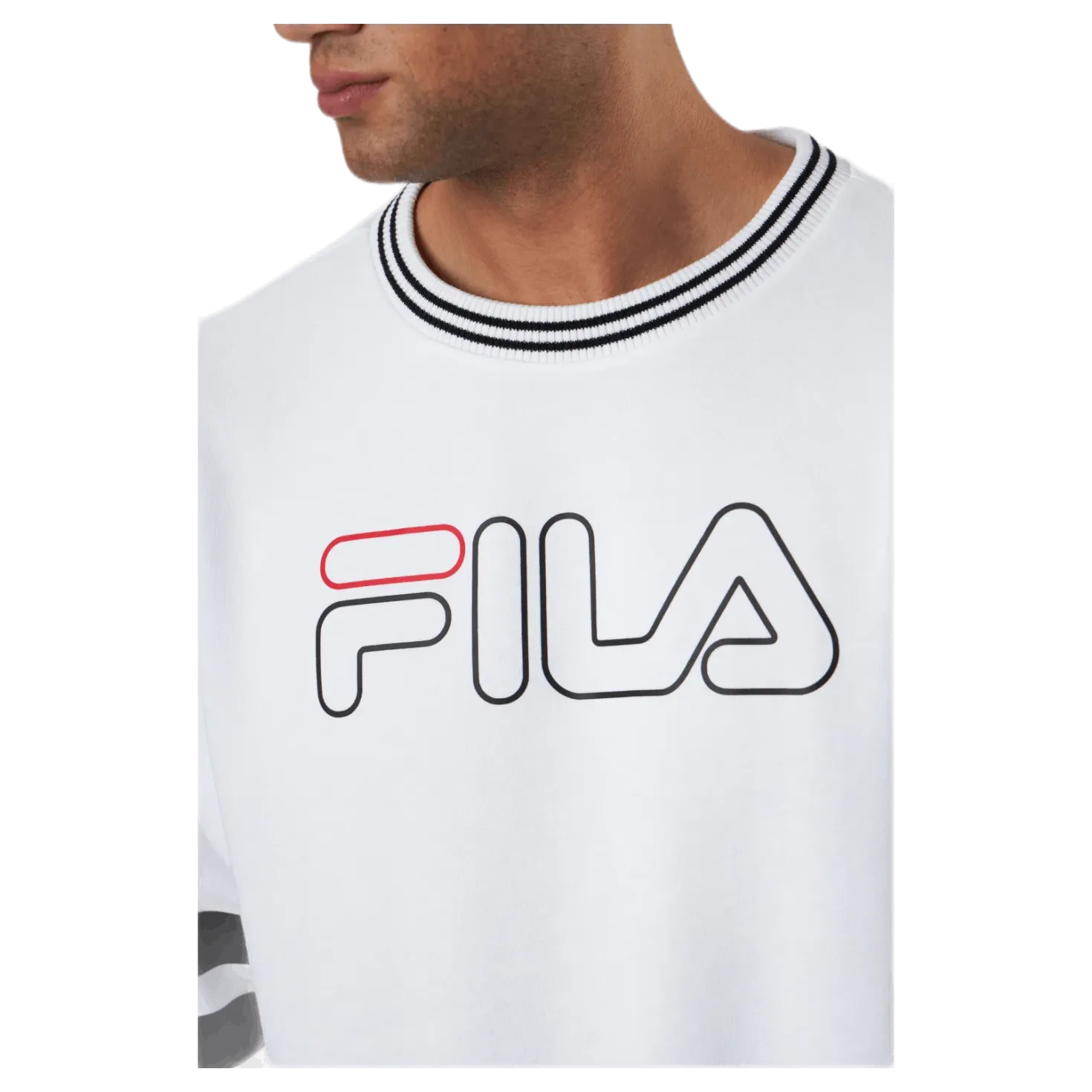 Janek Sporty Crew Sweat White