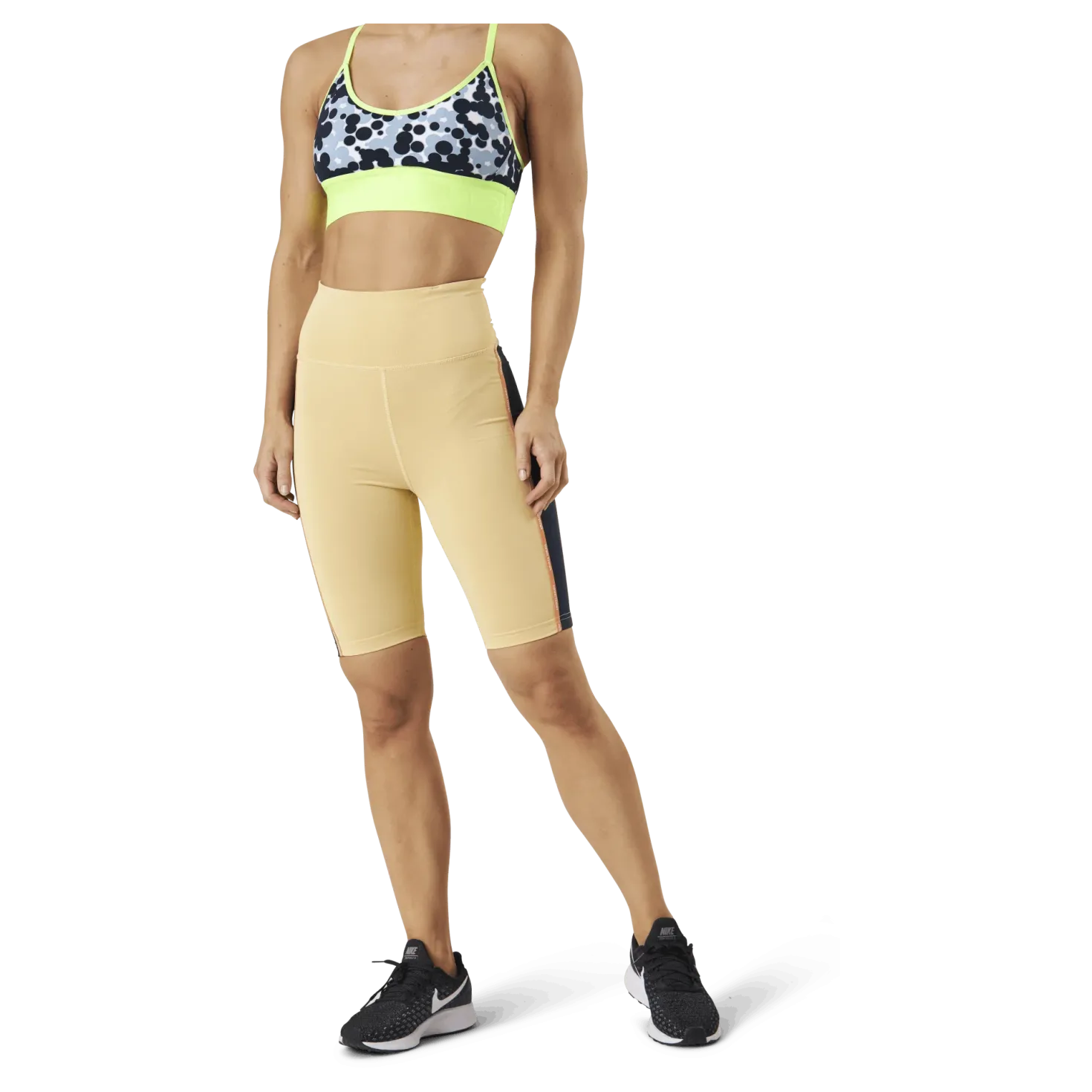 Janni High Waist Shorts Yellow