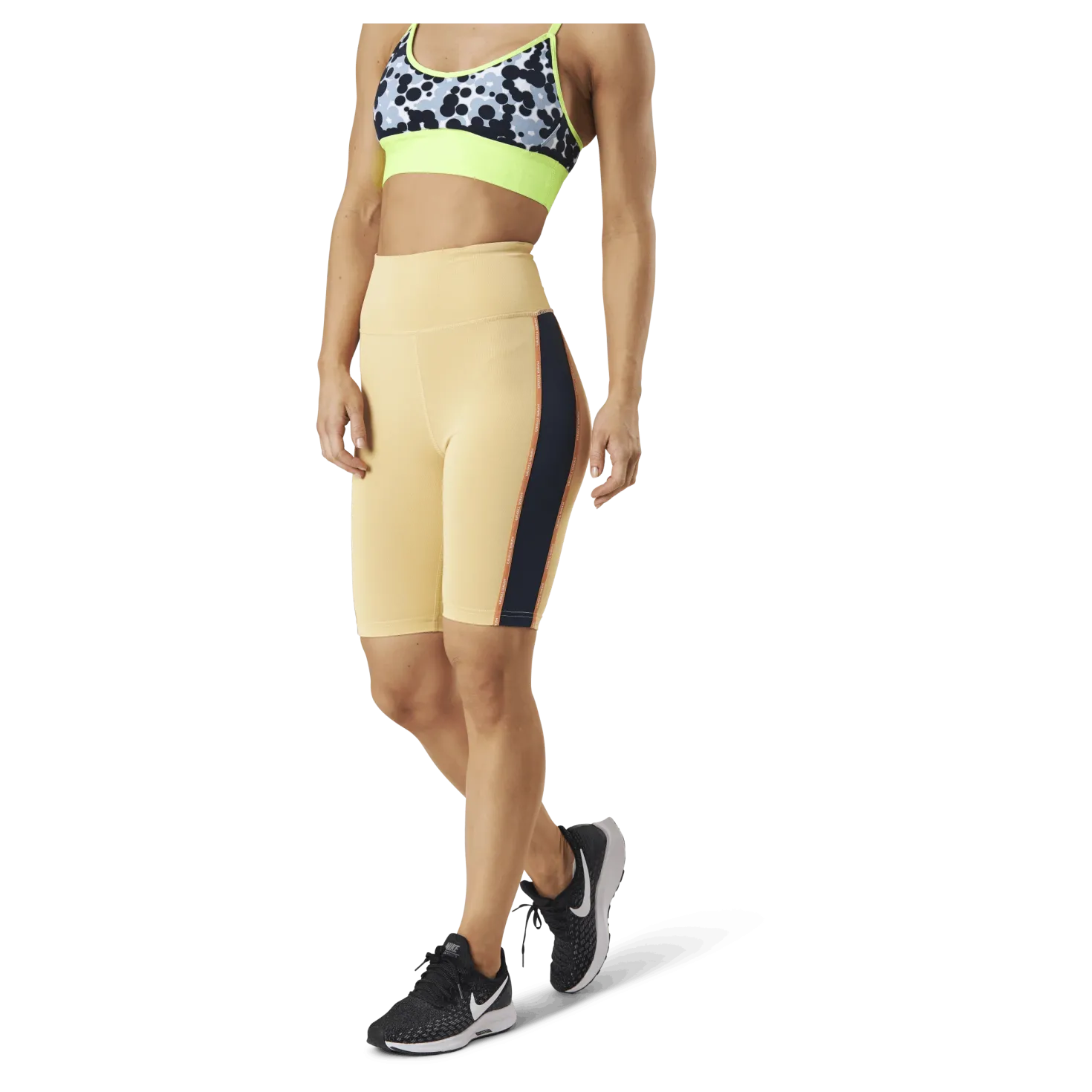 Janni High Waist Shorts Yellow