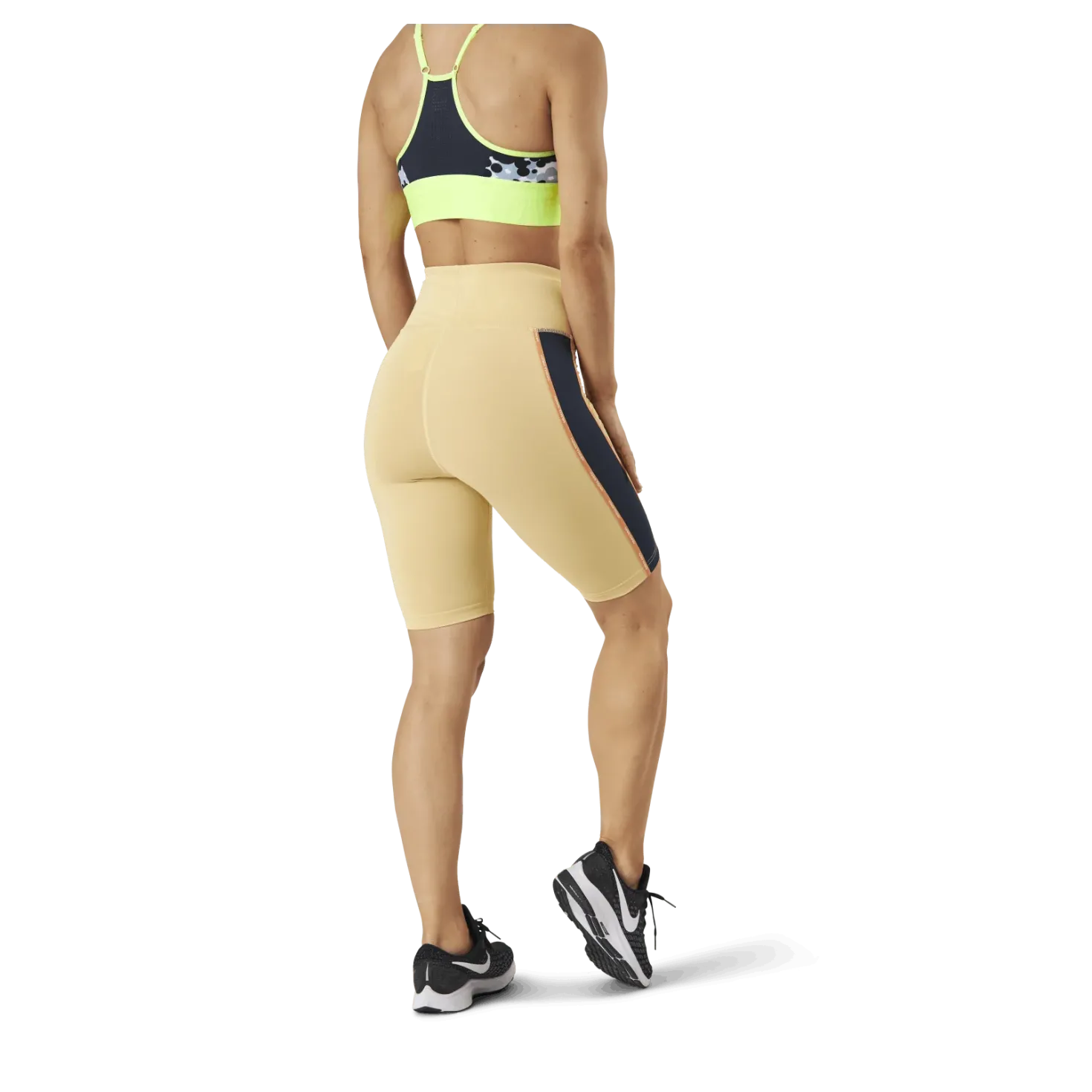 Janni High Waist Shorts Yellow