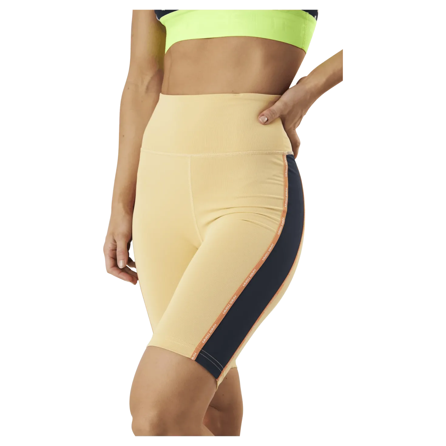 Janni High Waist Shorts Yellow