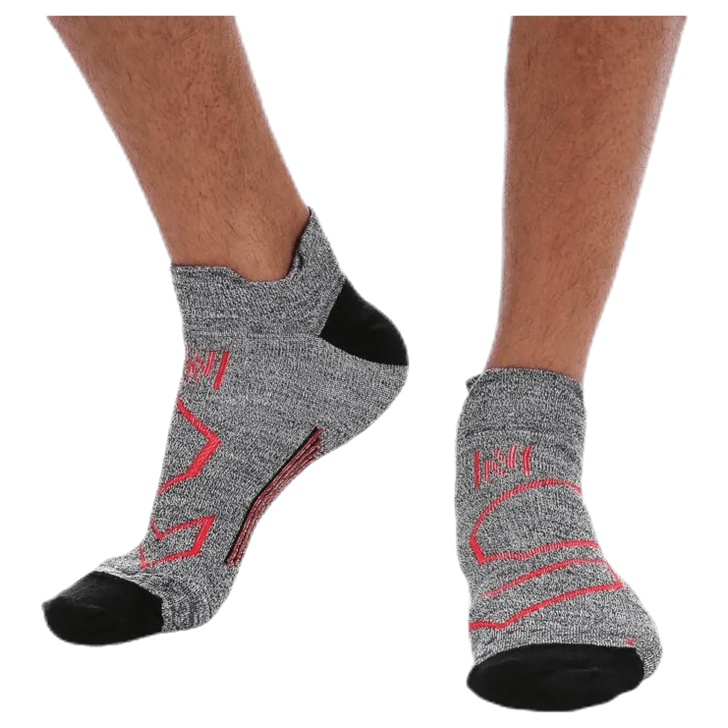 Jeff Mid-cut Merinowool Running Sock Grey