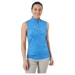 Jess Ss Polo Shirt Pacific