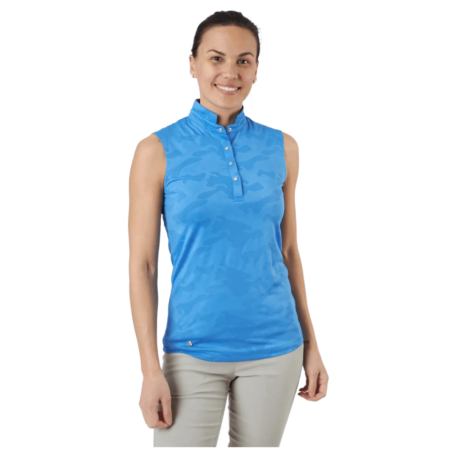 Jess Ss Polo Shirt Pacific