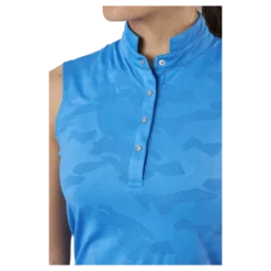 Jess Ss Polo Shirt Pacific