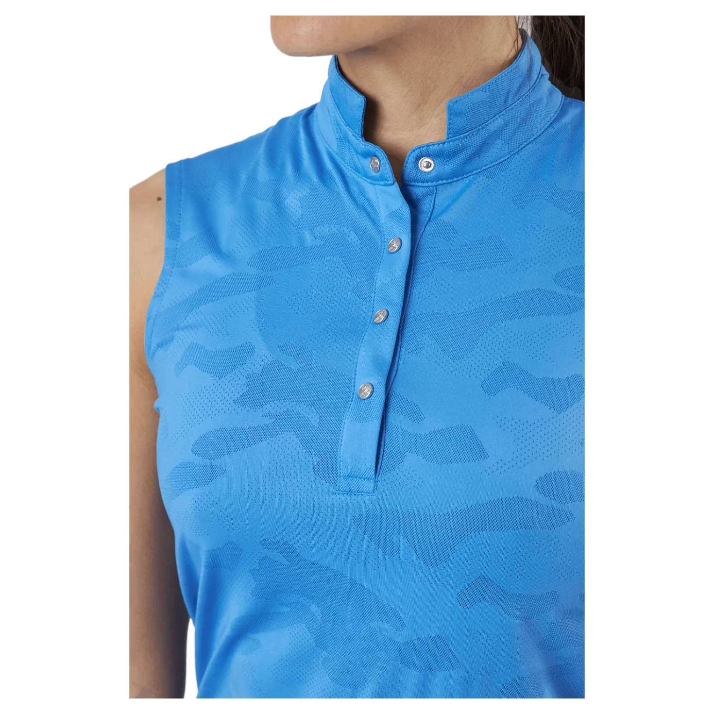 Jess Ss Polo Shirt Pacific