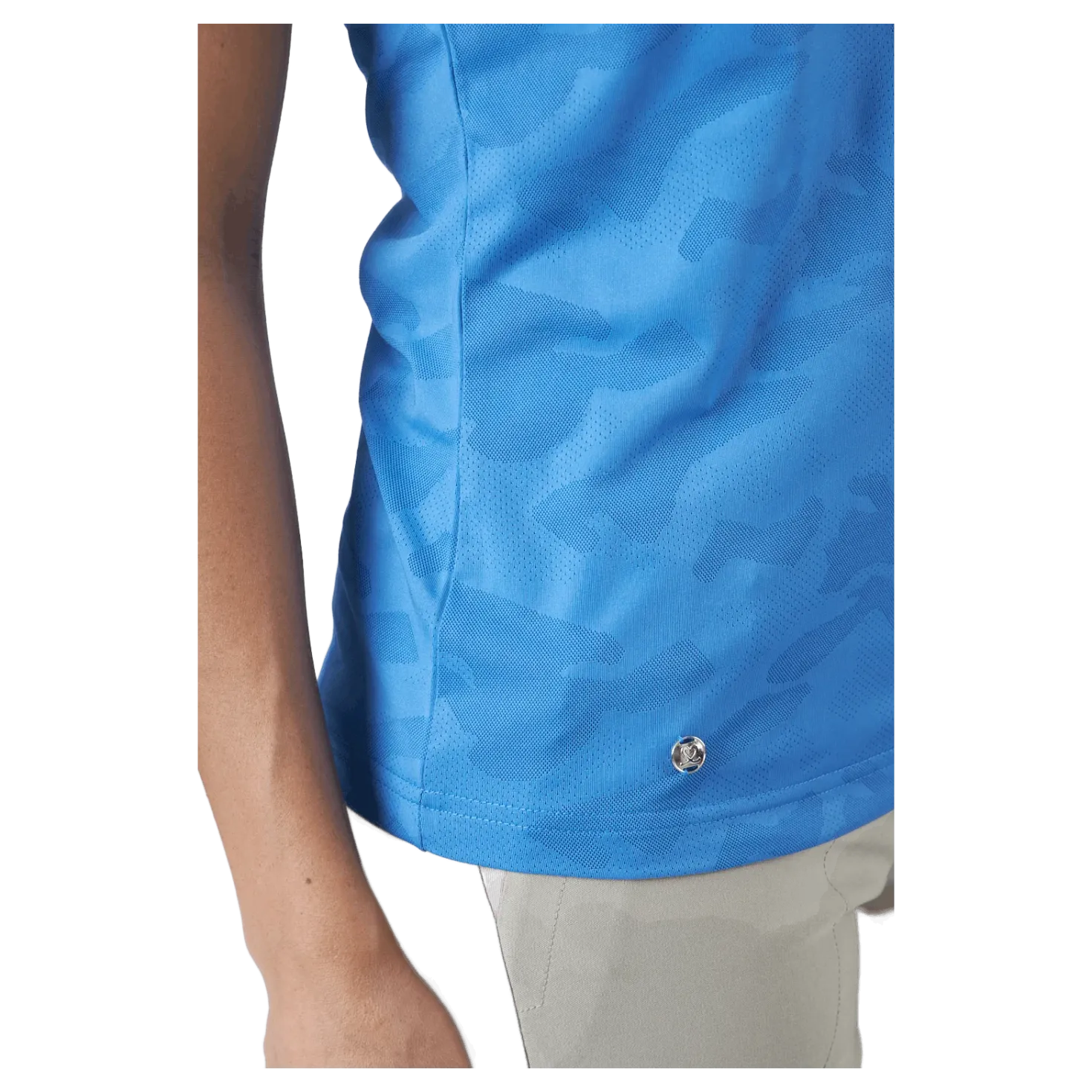 Jess Ss Polo Shirt Pacific