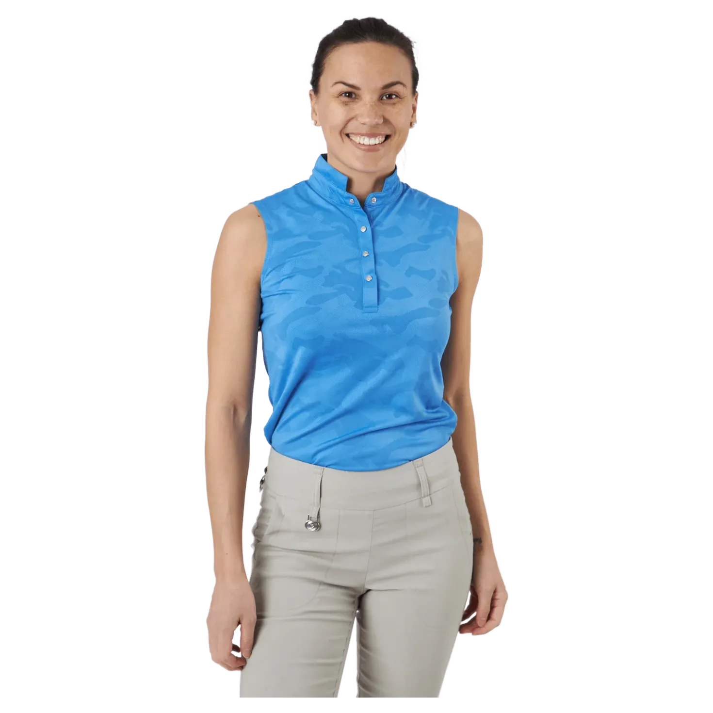 Jess Ss Polo Shirt Pacific
