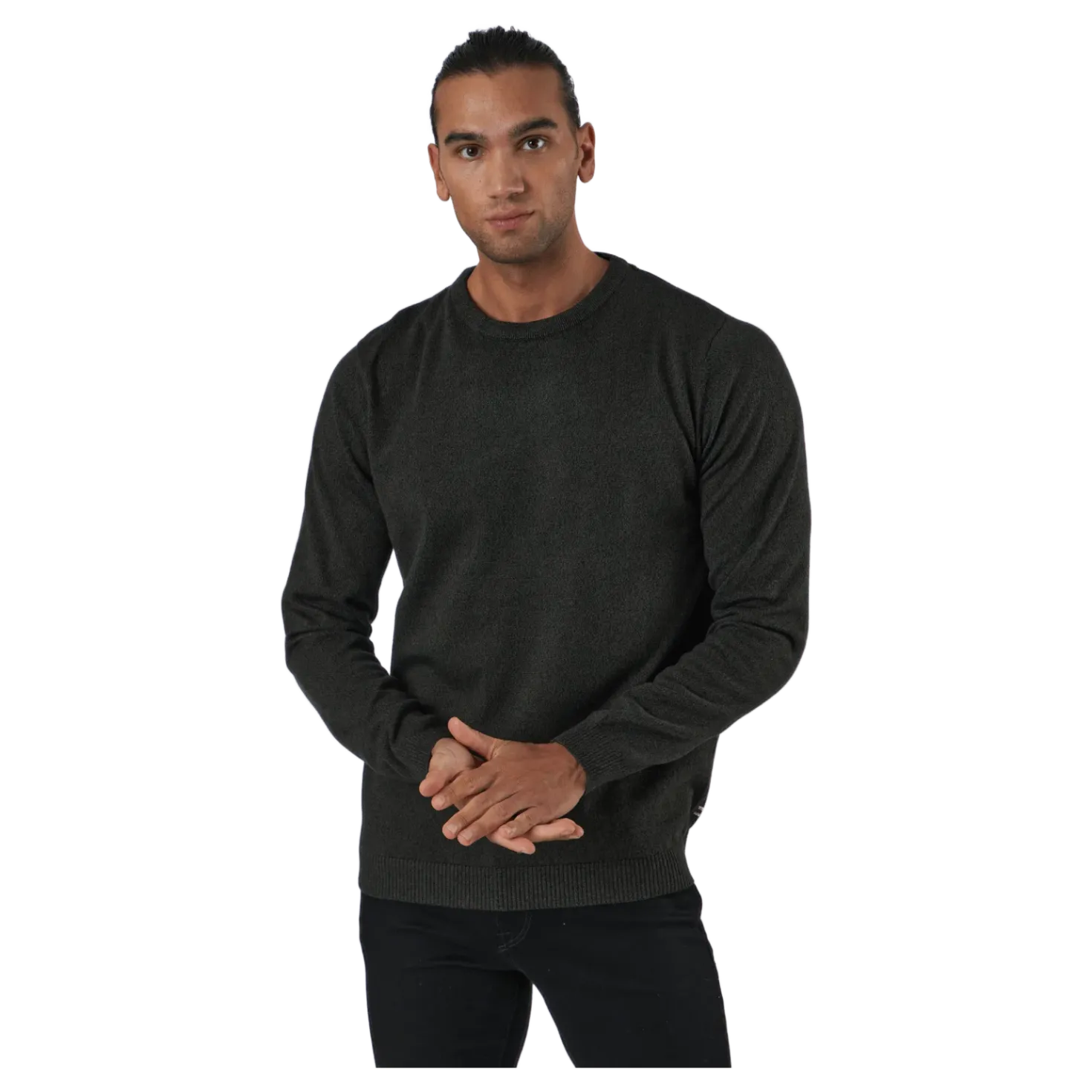 Jjebasic Knit Crew Neck Forest Night