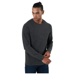 Jjehill Knit Crew Neck Dark Grey Melange