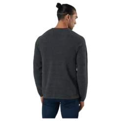 Jjehill Knit Crew Neck Dark Grey Melange