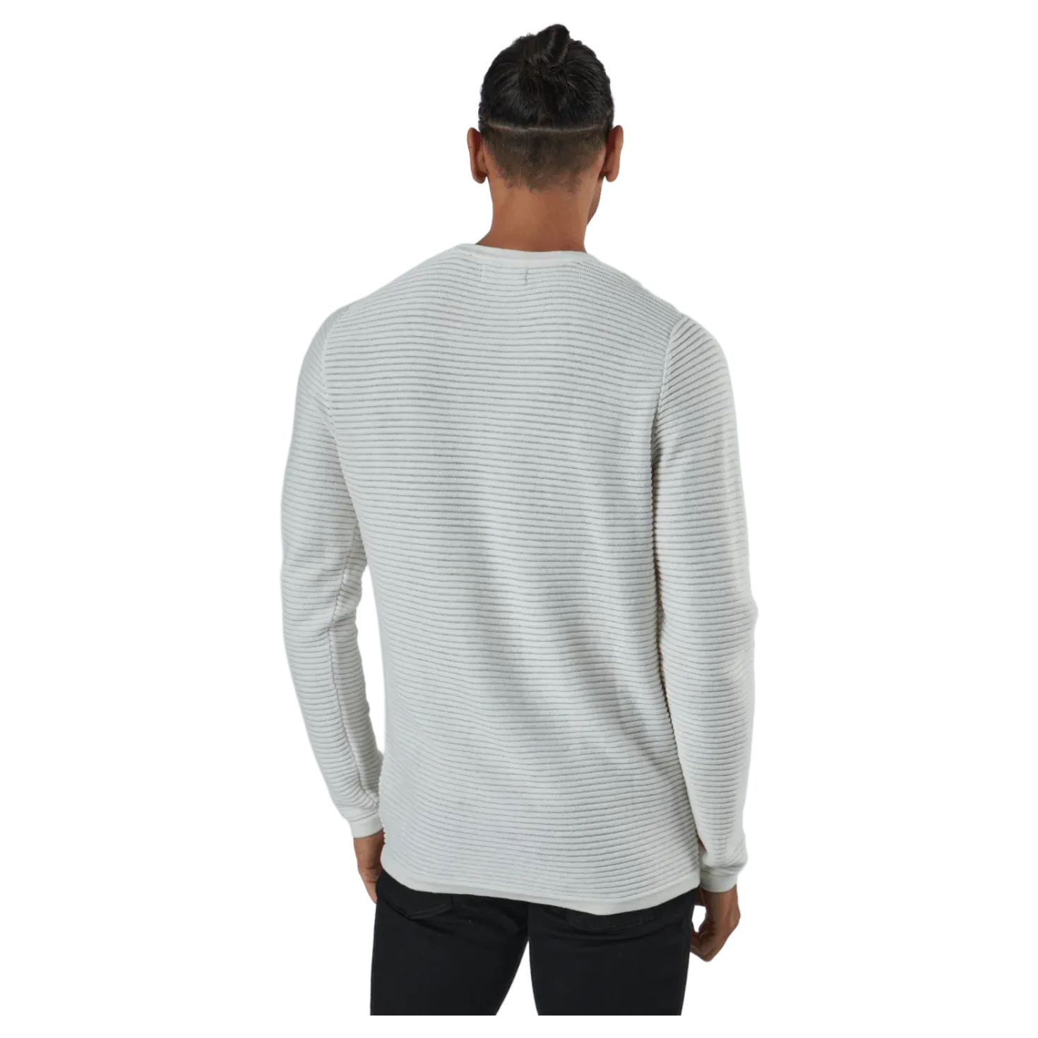 Jjewind Knit Crew Neck Cloud Dancer