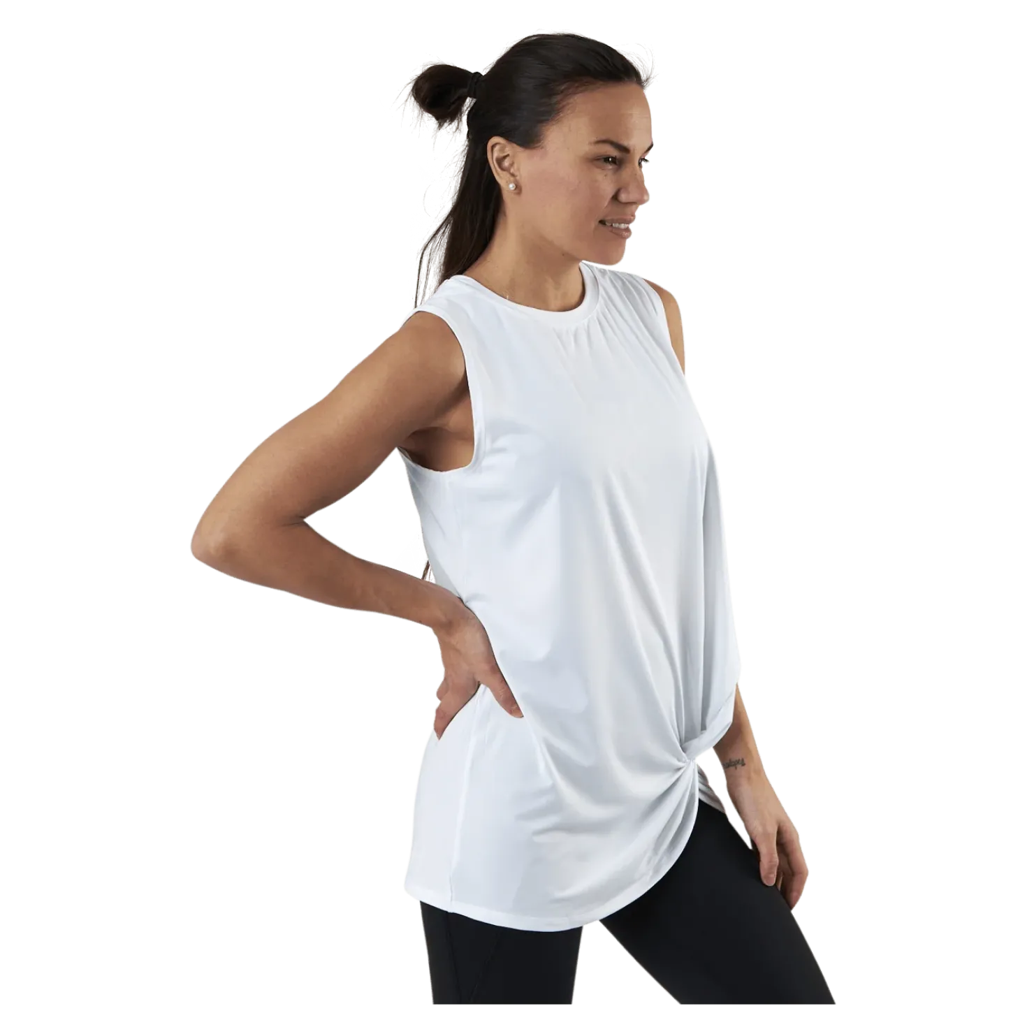 Jolie Knot Singlet White
