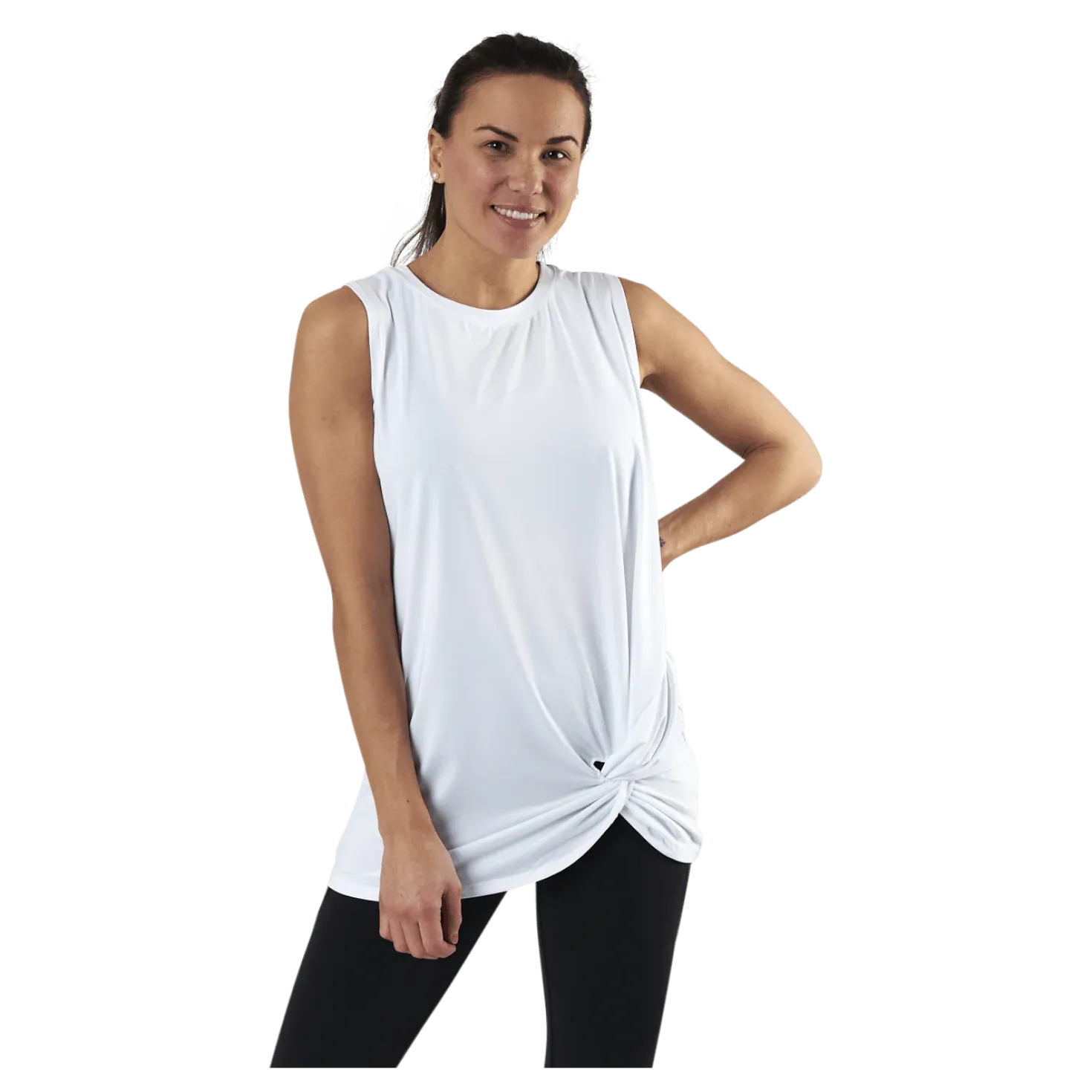 Jolie Knot Singlet White