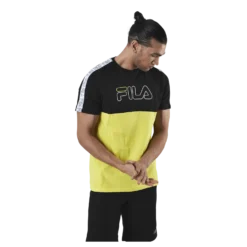 JOPI blocked tape tee Black