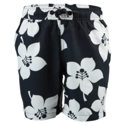 Jr Loose Kenny Swimshorts White/Black