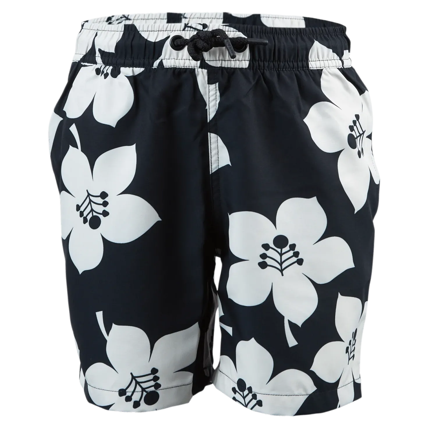 Jr Loose Kenny Swimshorts White/Black