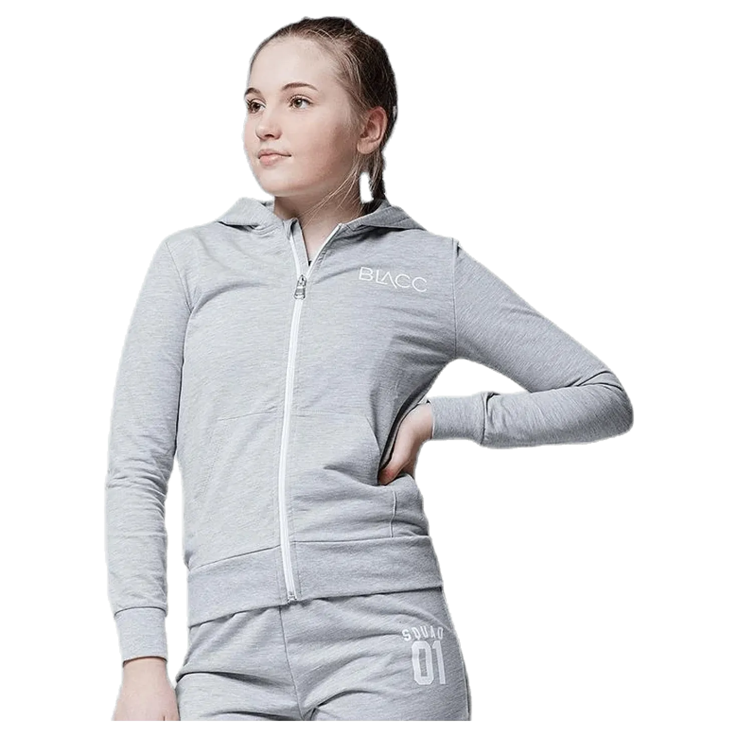 Jr Natalia Zip Hoodie Grey