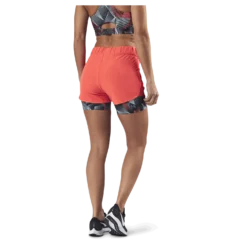 Judie Aop Loose Training Shorts Red