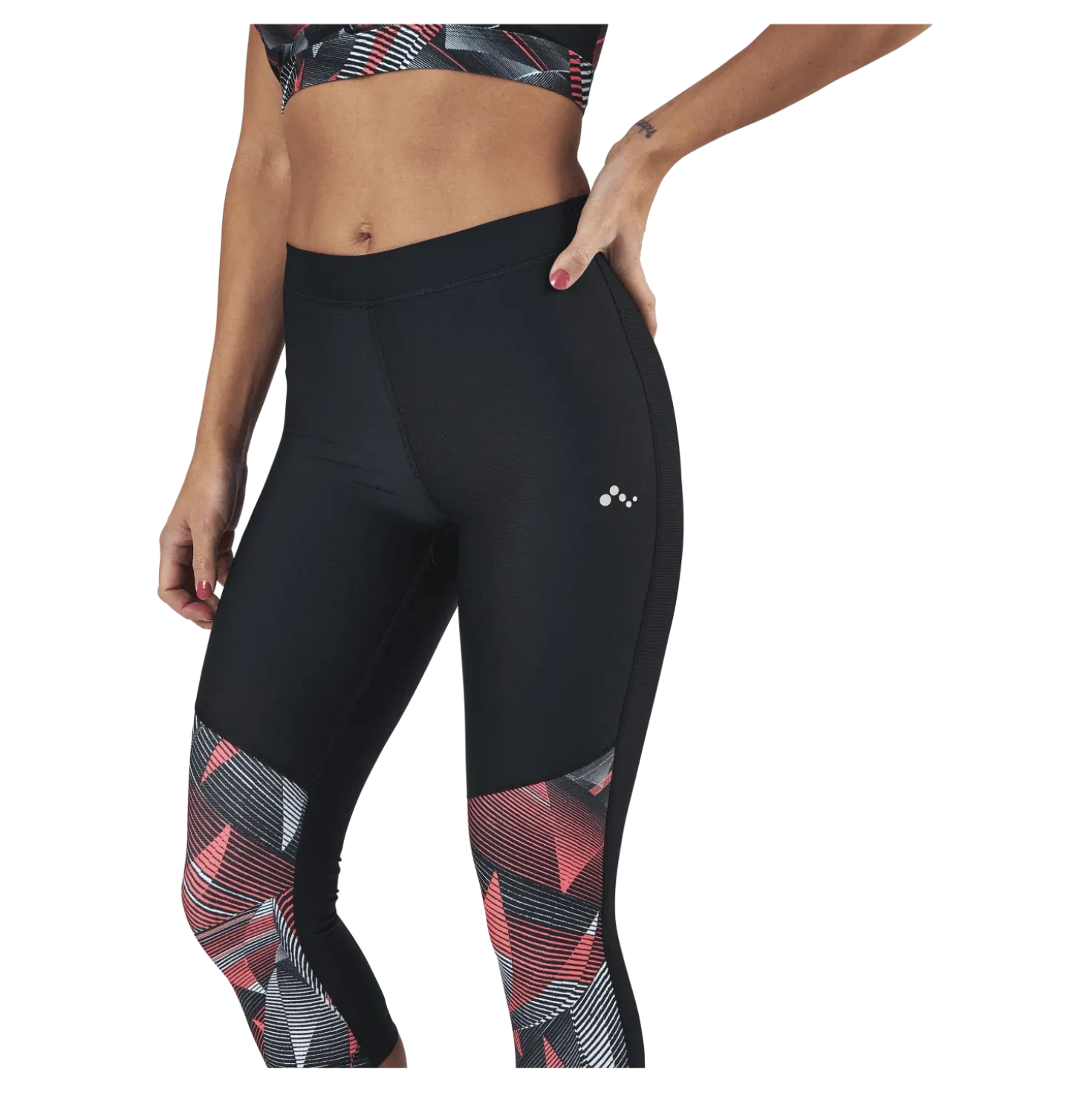 Judie Aop 3/4 Training Tights Black