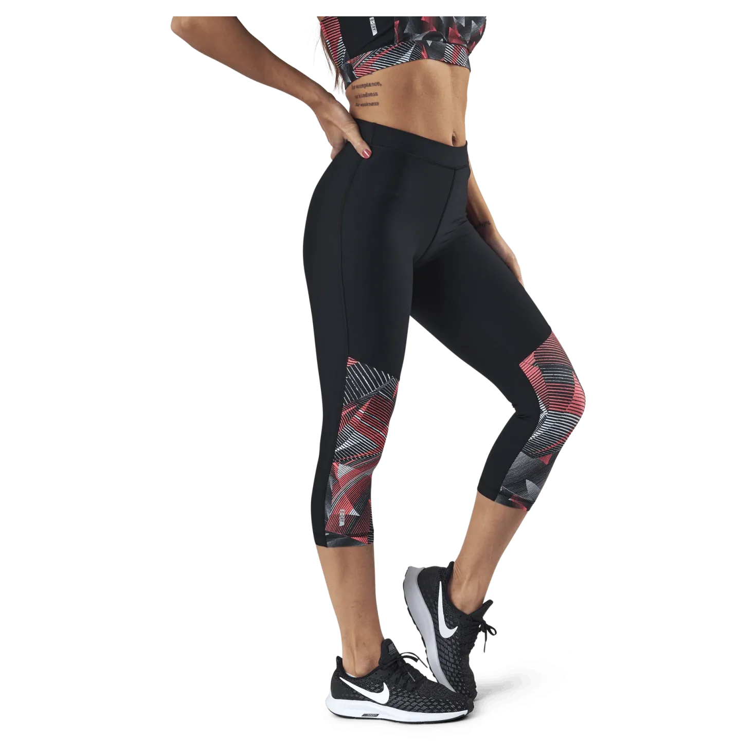 Judie Aop 3/4 Training Tights Black