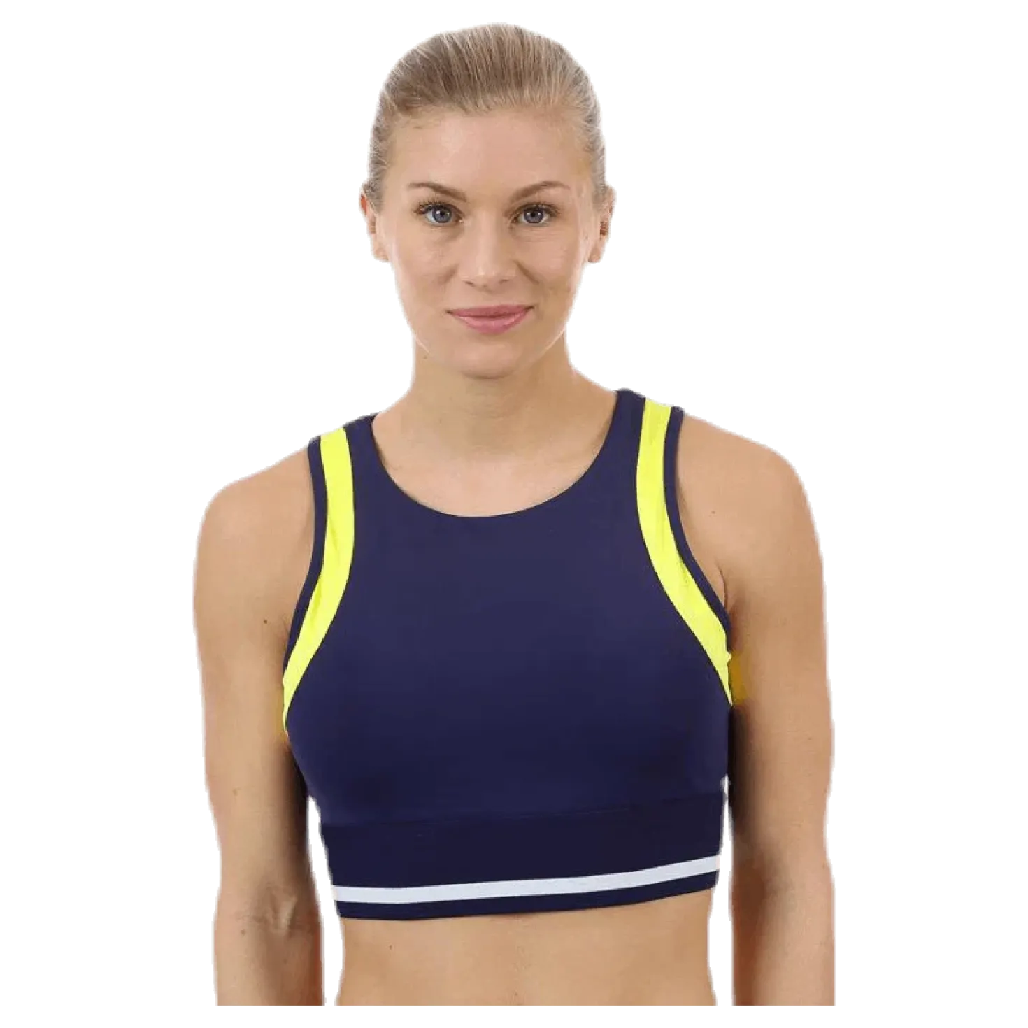 Jump Sports Bra Blue/White/Yellow