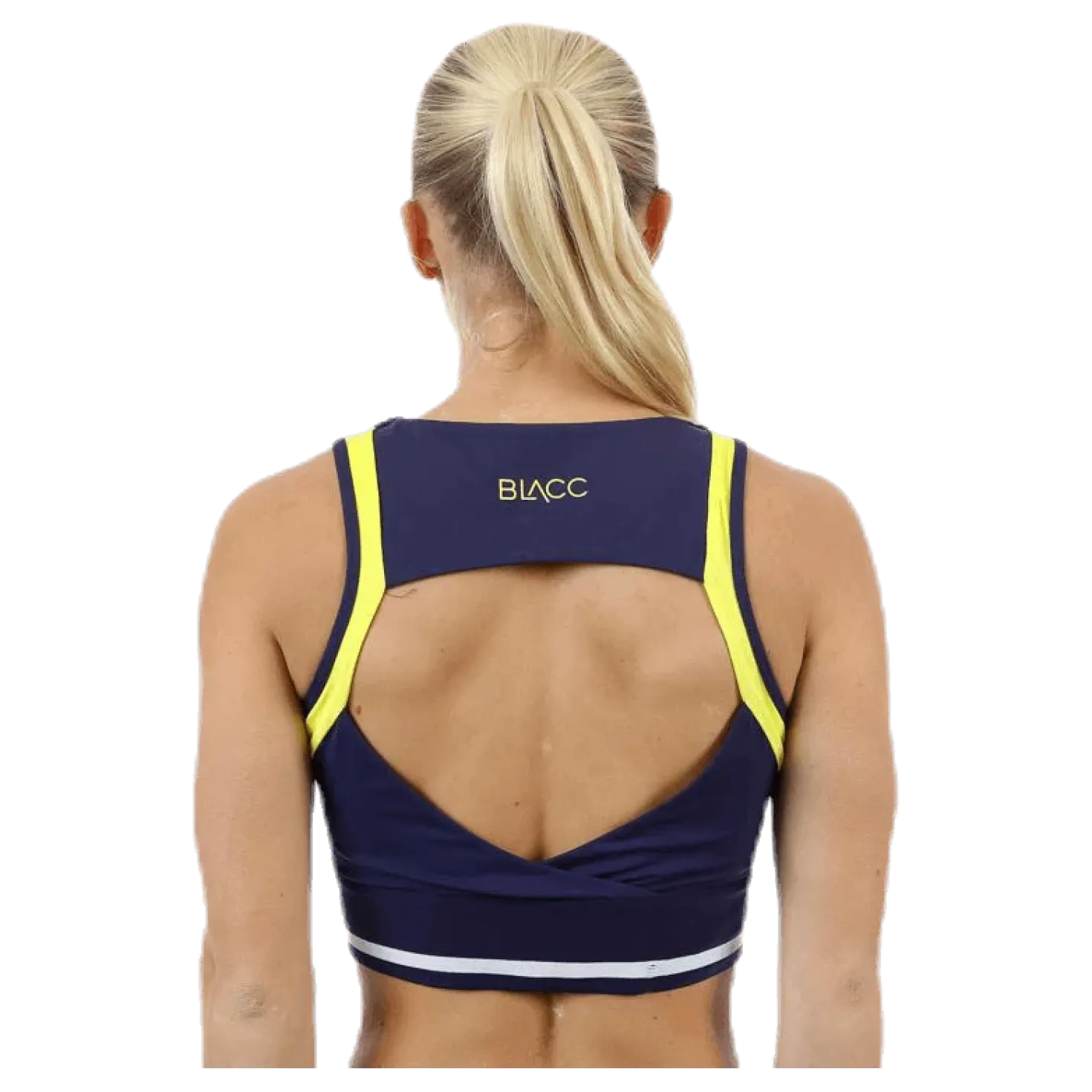 Jump Sports Bra Blue/White/Yellow