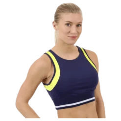 Jump Sports Bra Blue/White/Yellow