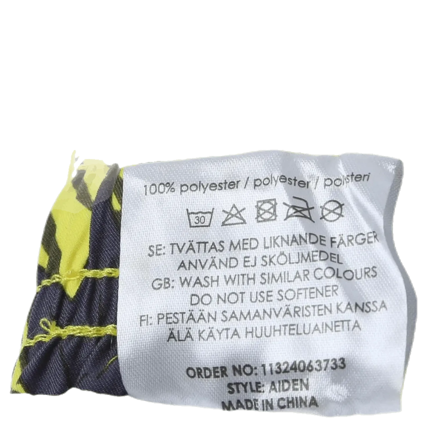 Junior Aiden Swim Trunks Green/Yellow