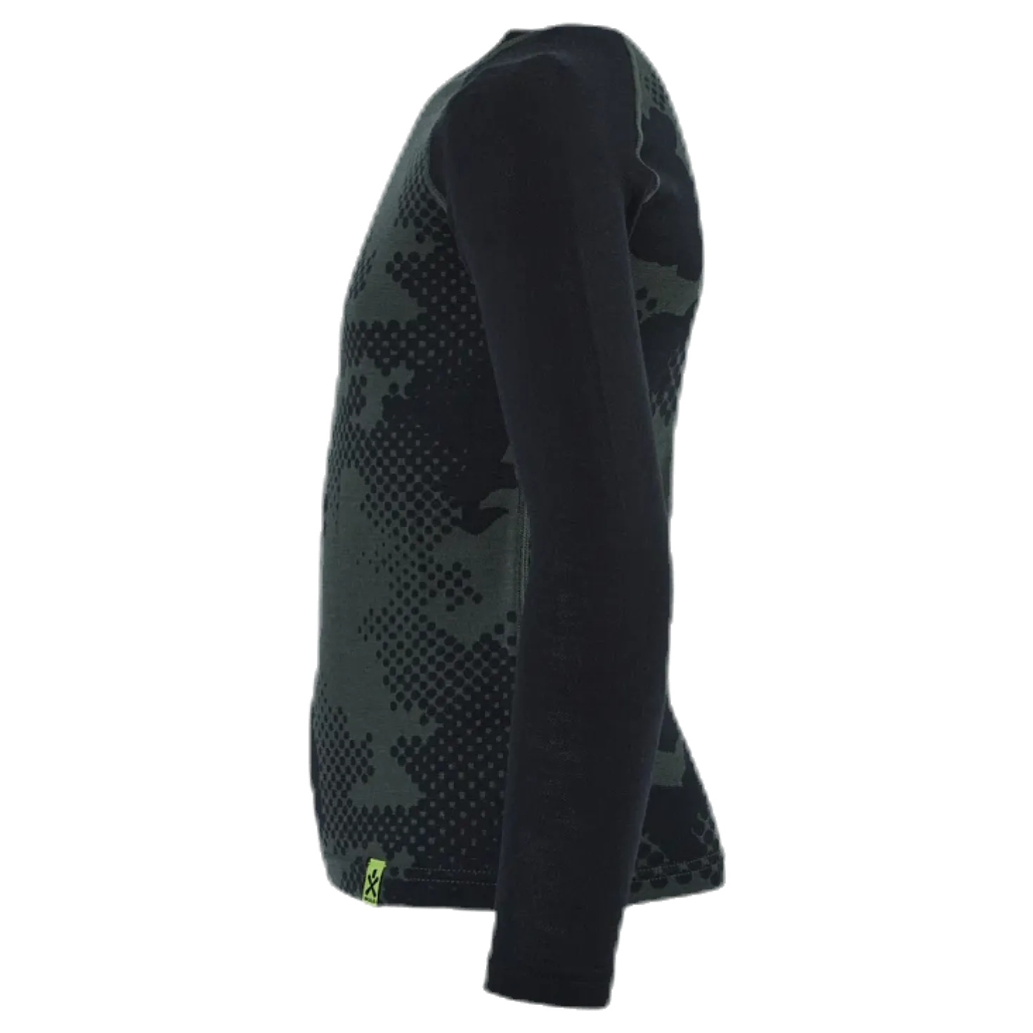 Junior Freeride Merino Wool Crew Green