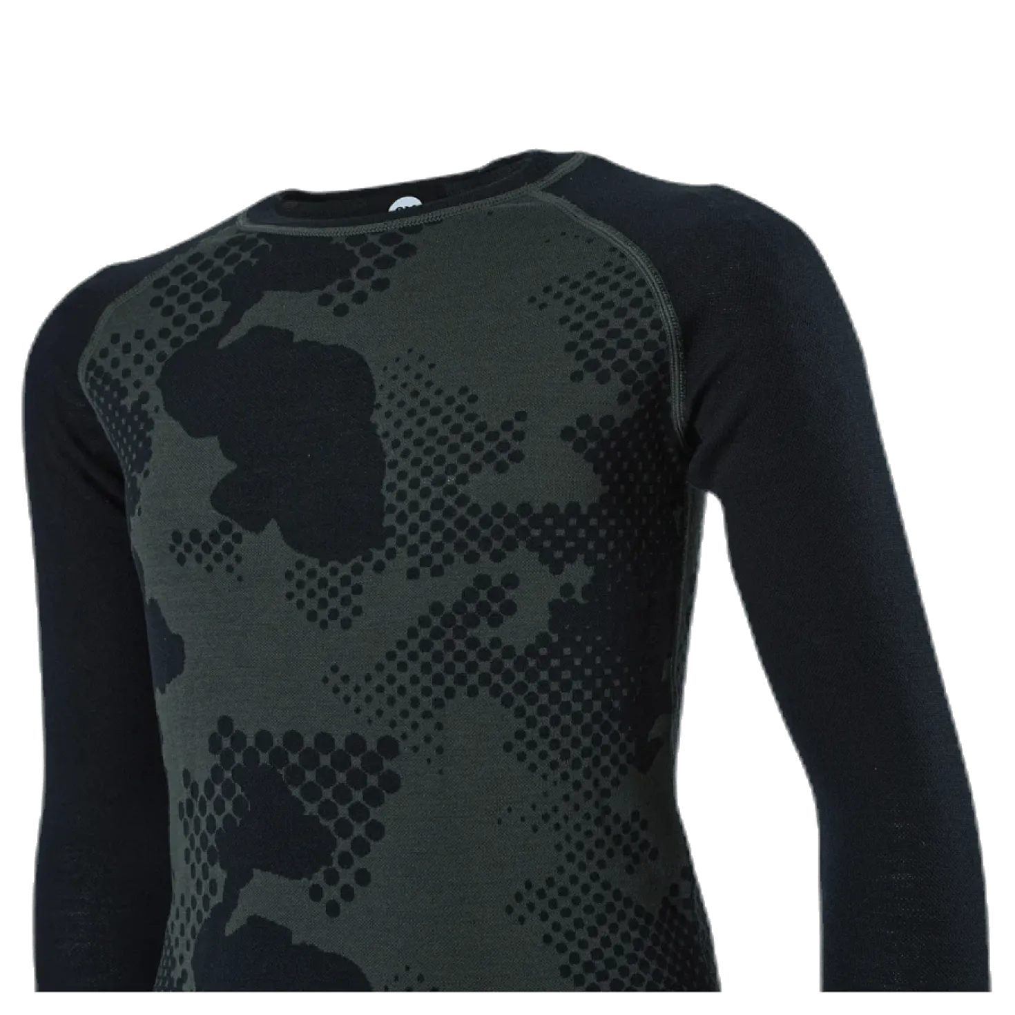 Junior Freeride Merino Wool Crew Green