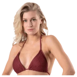 Kalani Crochet Triangle Red