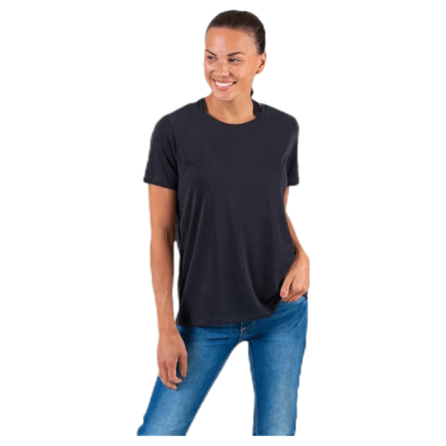 Kamala Ss O-Neck Tee Black