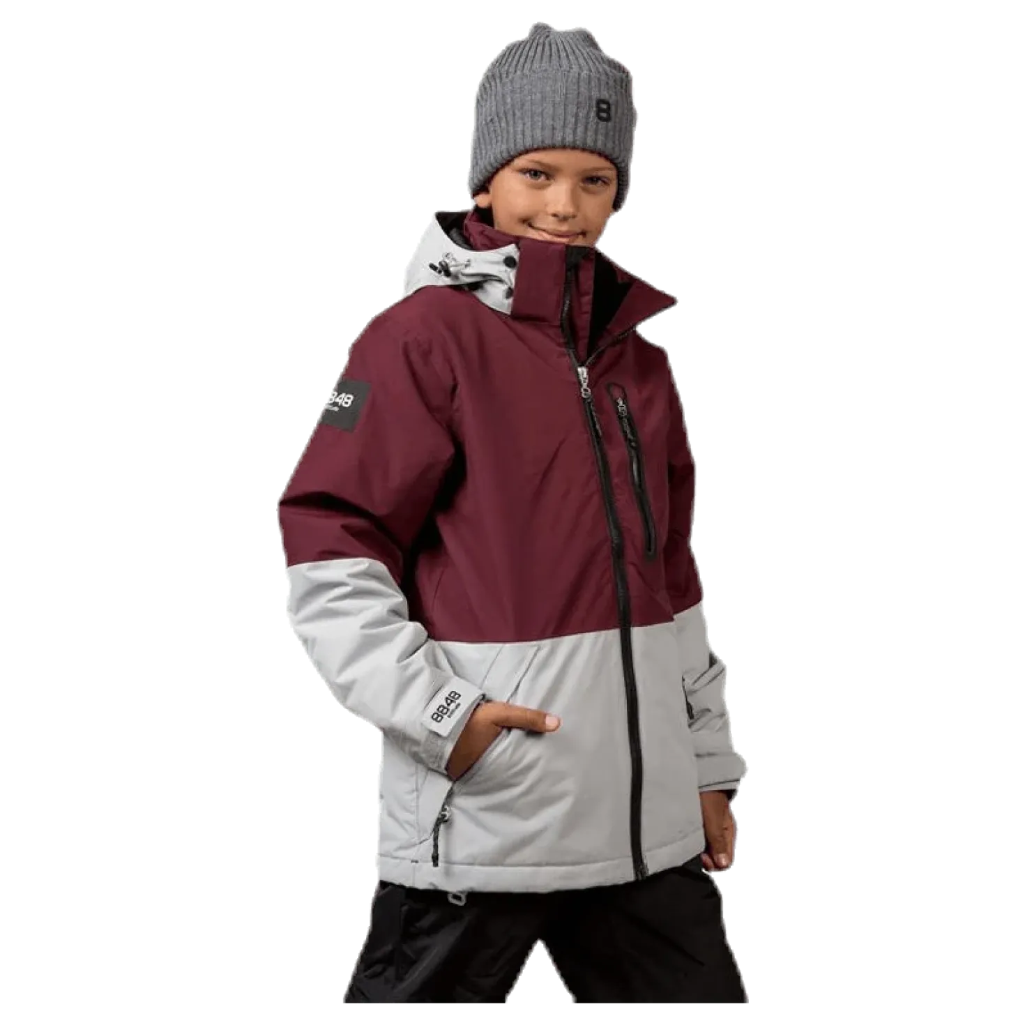 Kaman Junior Jacket Grey/Red