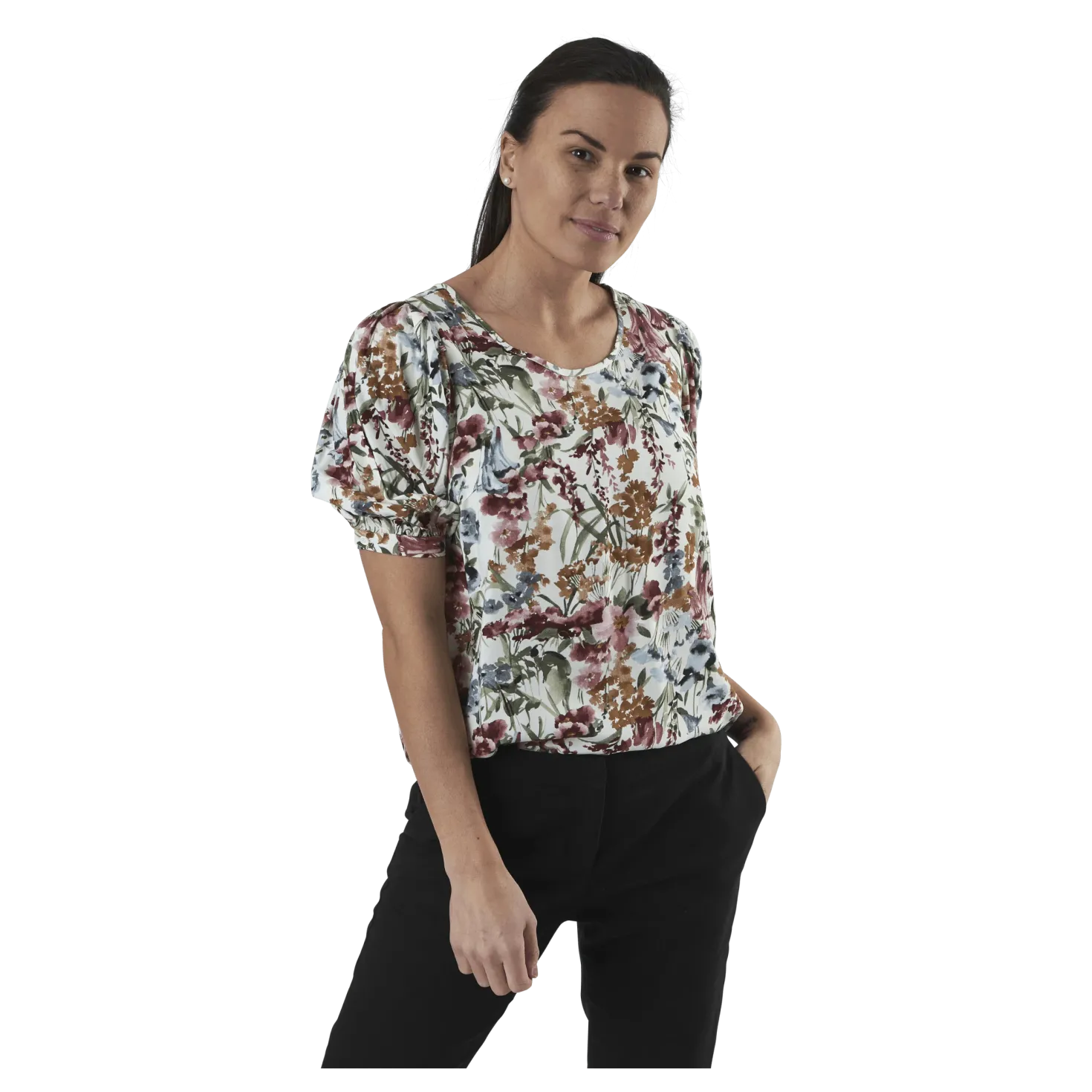 Karma Life 2/4 Aop Top Wvn White