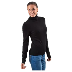 Karol L/S Rollneck Pullover Knt Black