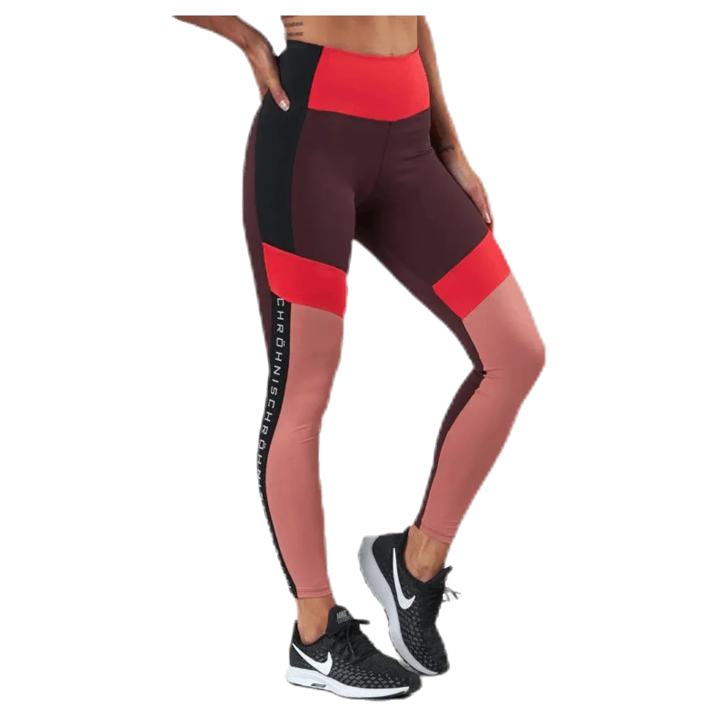 Kay Blocked Tights Pink