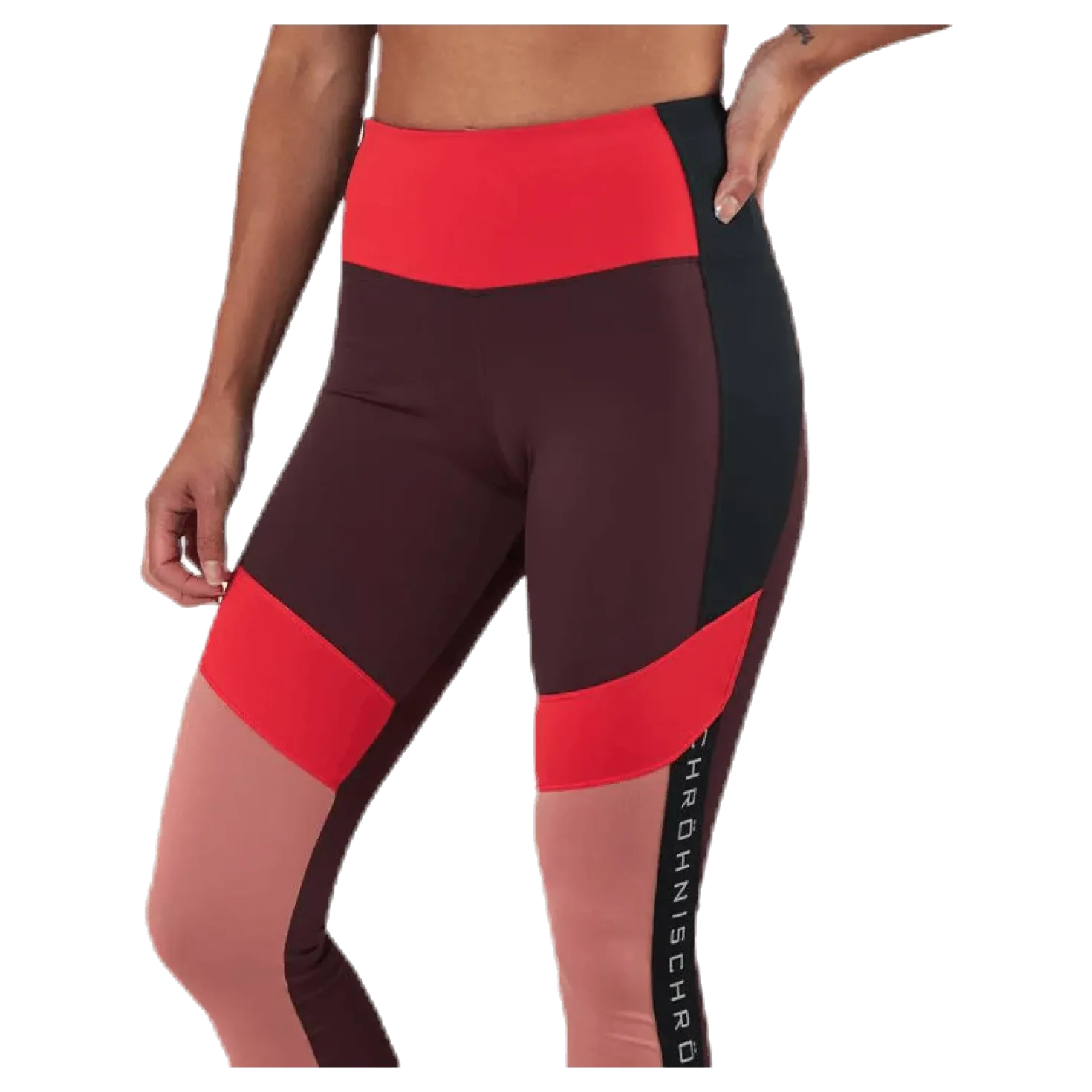 Kay Blocked Tights Pink