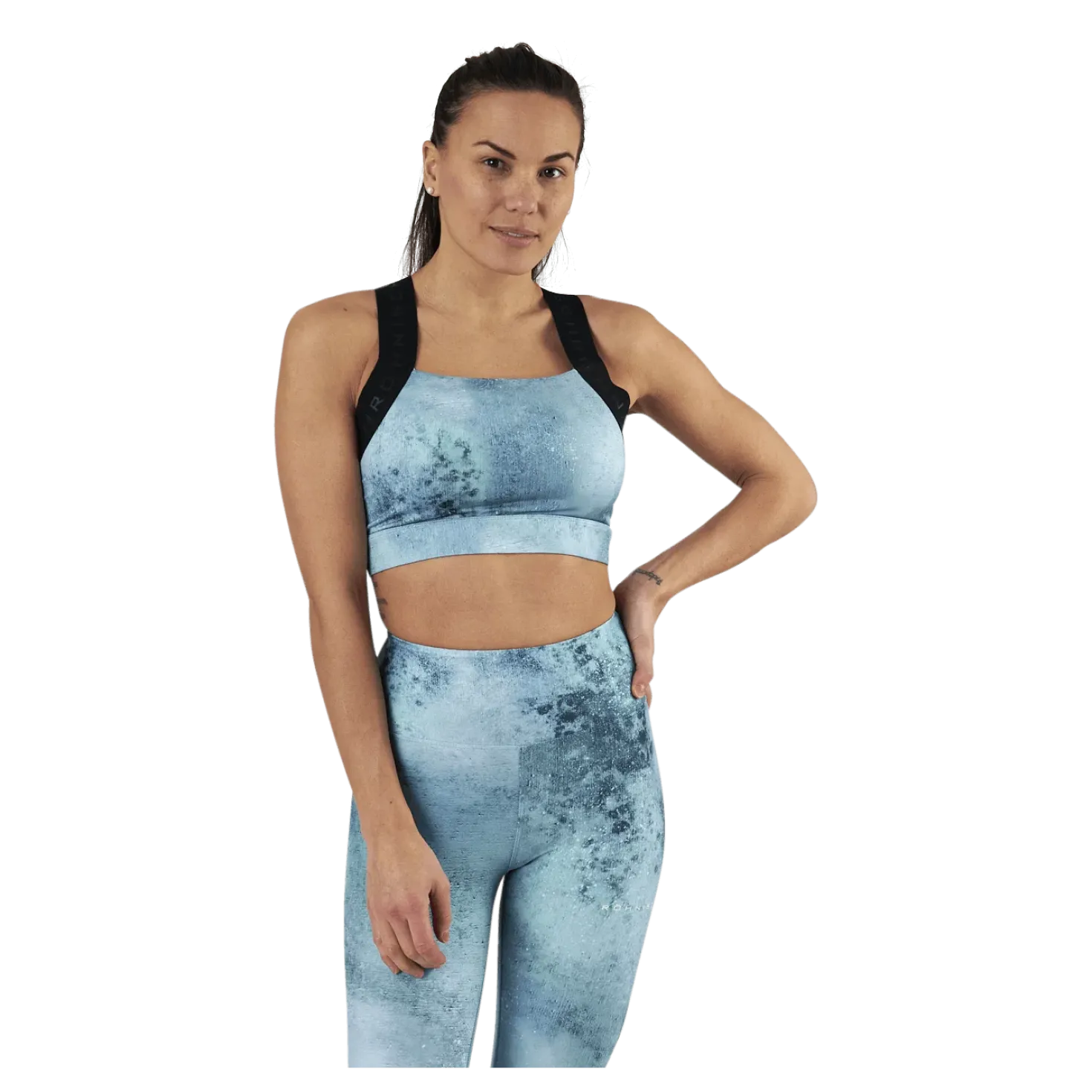 Kay Printed Sports Bra Green