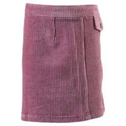Ketty Cord Button Skirt Pink